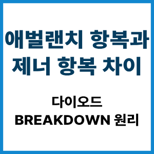 애벌랜치 항복과 제너 항복 차이 2 애벌랜치 항복과 제너 항복 차이