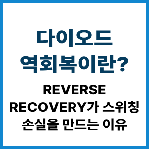다이오드 역회복이란? 스위칭 손실 원리 1 다이오드 역회복이란?