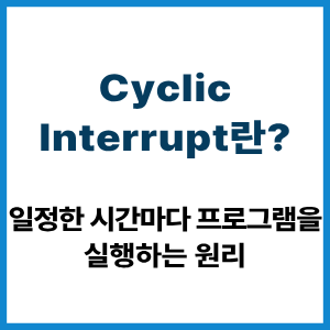 Cyclic Interrupt란?|일정한 시간마다 프로그램을 실행하는 원리 6 Cyclic Interrupt란?