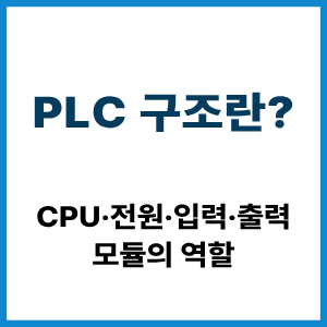 PLC 구조란? CPU·입출력 모듈 역할 4 PLC 구조란?
