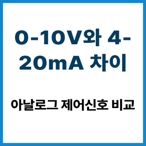 0-10V와 4-20mA 차이|아날로그 신호 비교 1 0-10V와 4-20mA 차이